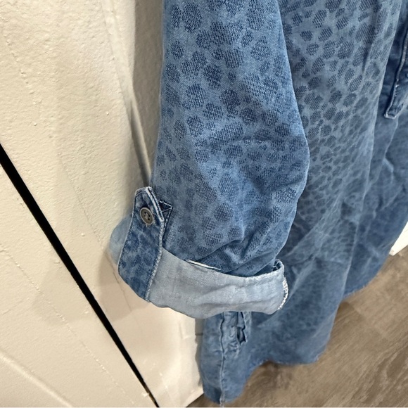 Cloth & Stone by Anthropologie Blue Chambray Dress - Picture 3 of 8